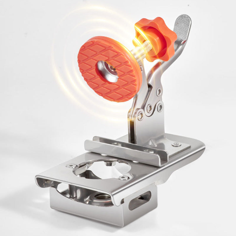 Adjustable hinge hole device