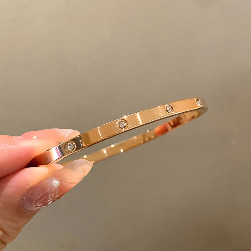Gold-Plated Zircon Bracelets
