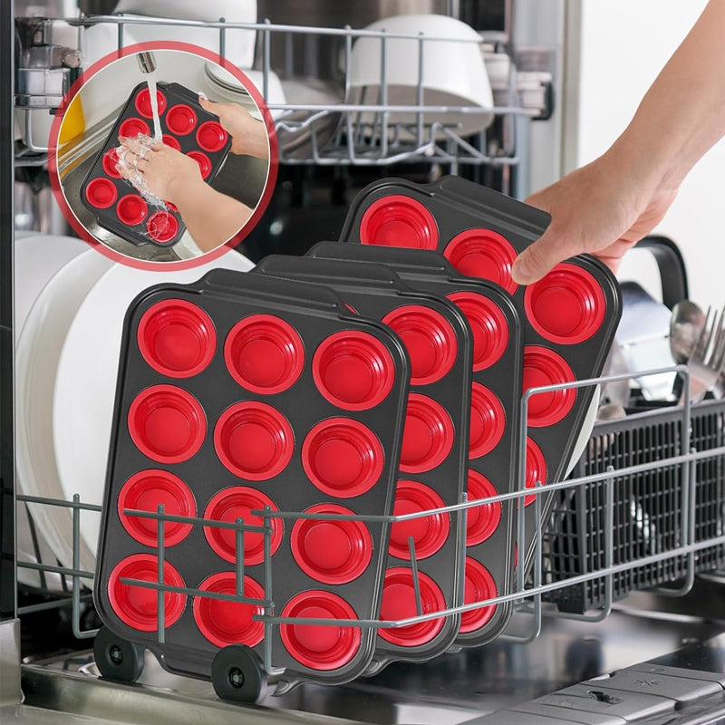 Press-type Silicone Muffin Pans
