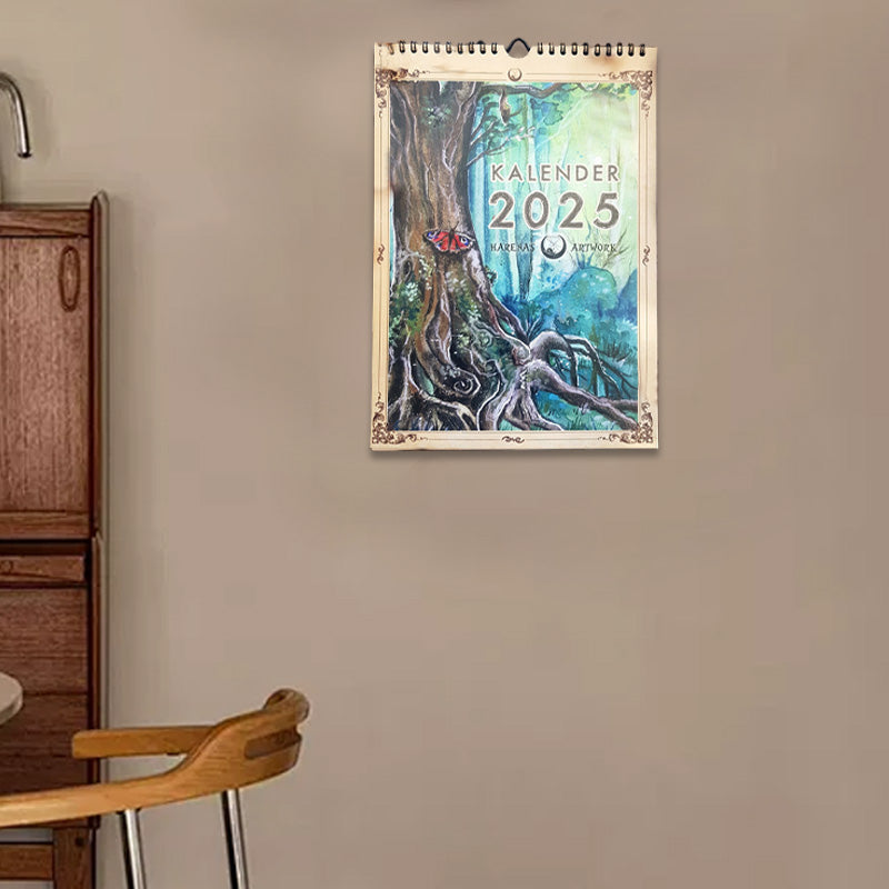 Illustrated wall calendar 2025