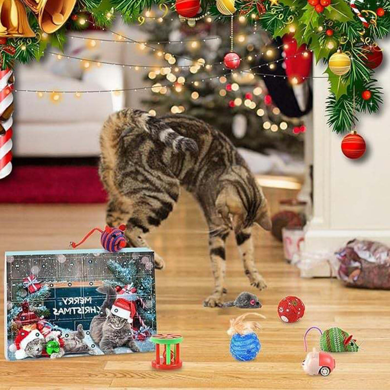 2024 Christmas Countdown Cat&Dog Toys Advent Calendar