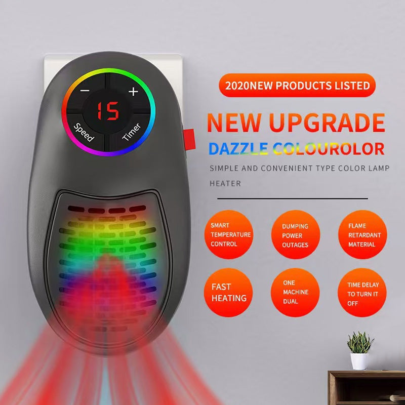 Portable fan mini heater