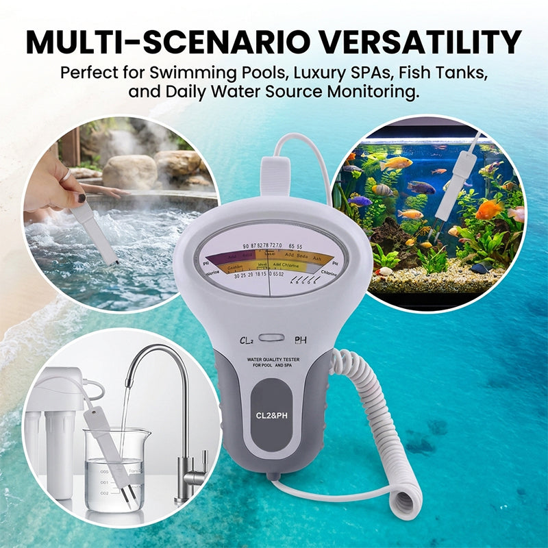 PH & Cl2 Chlorine Tester