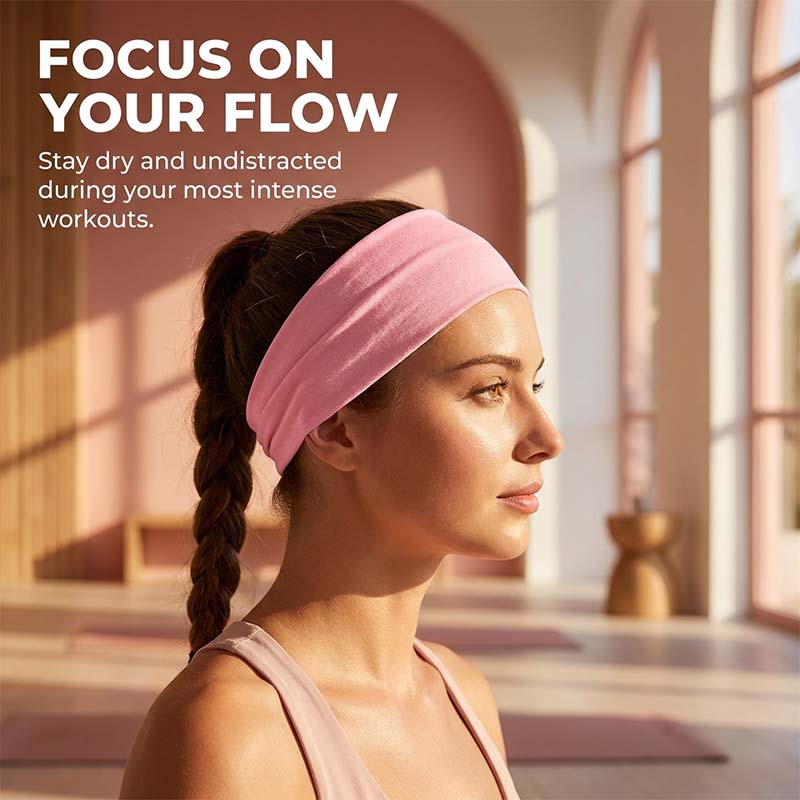 Sweat-Wicking Headband for Fitness & Yoga