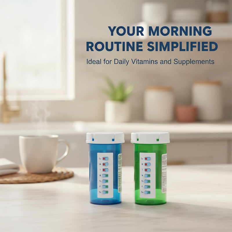Reusable Sliding Pill Reminder Bottle Tracker