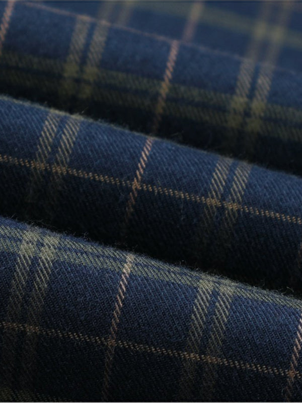 Loose Skin-friendly Classic Easy-care Plaid Shirt