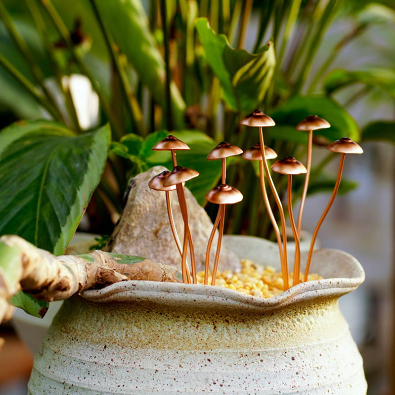 Simulation small mushroom ornaments