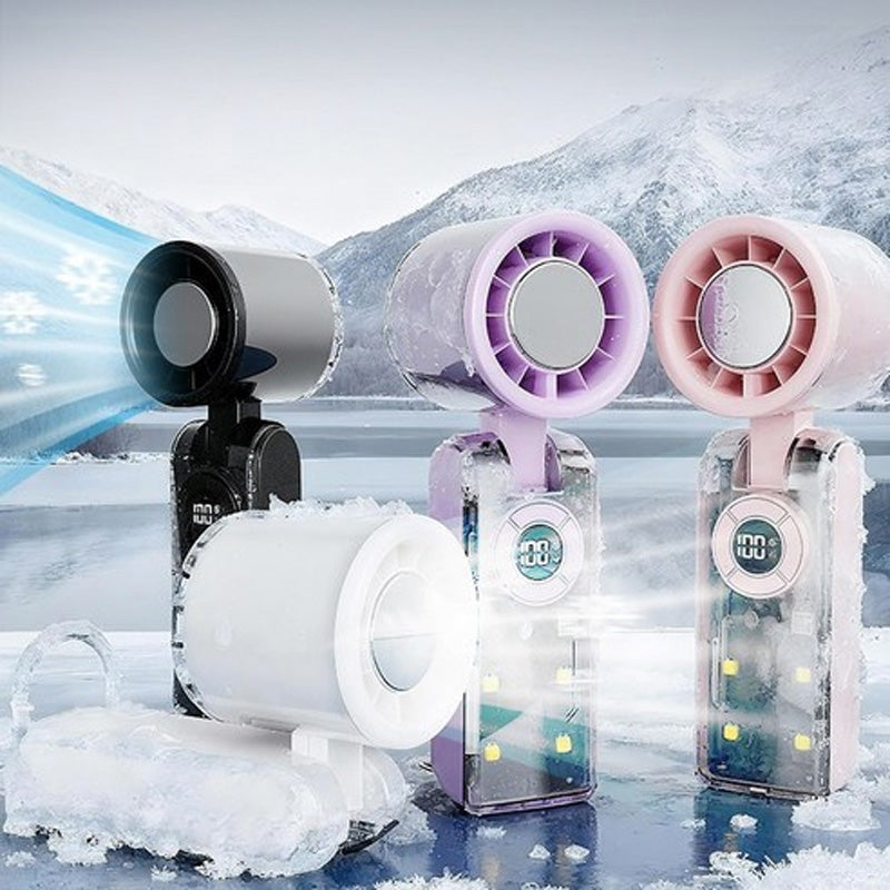 Portable Handheld Turbo Fan with Ice Cooler
