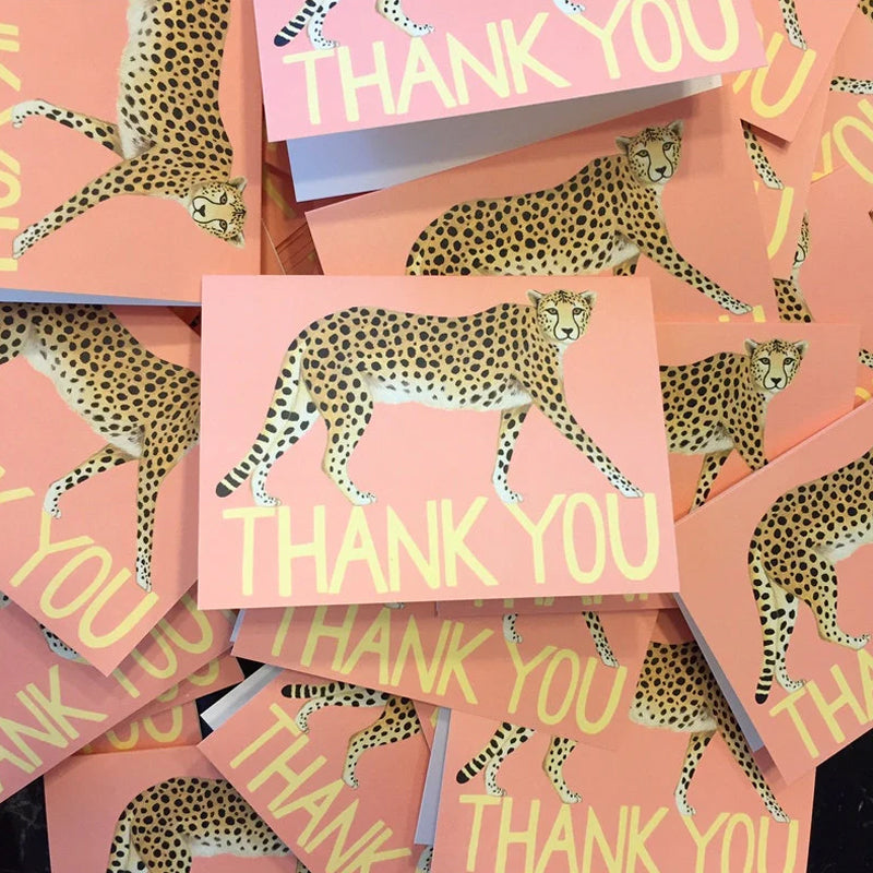 Big Cat Variety Thank You Card Set(4 Pcs)