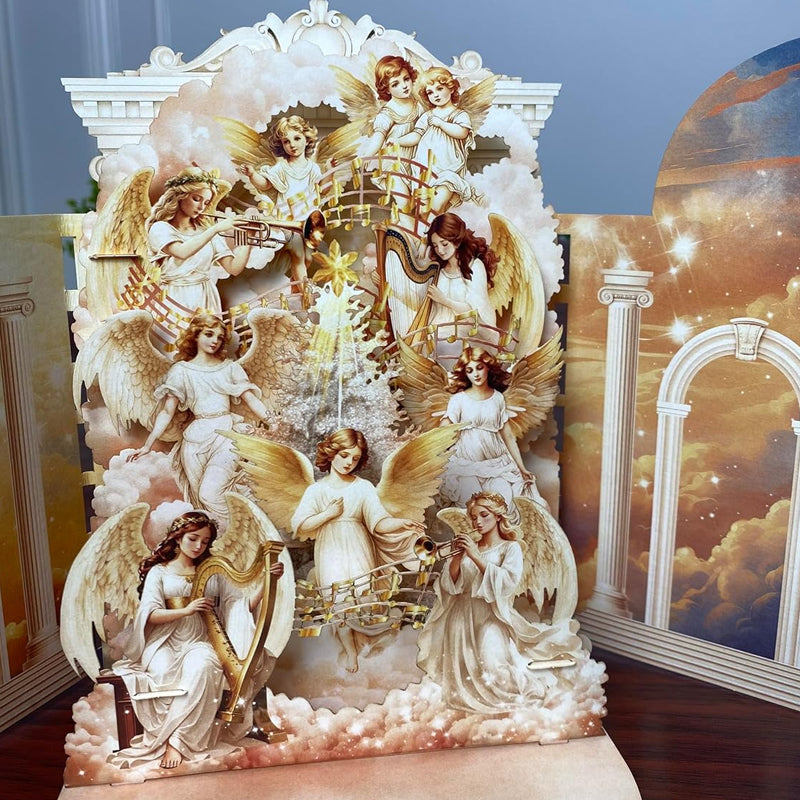 Christmas birth scene greeting card