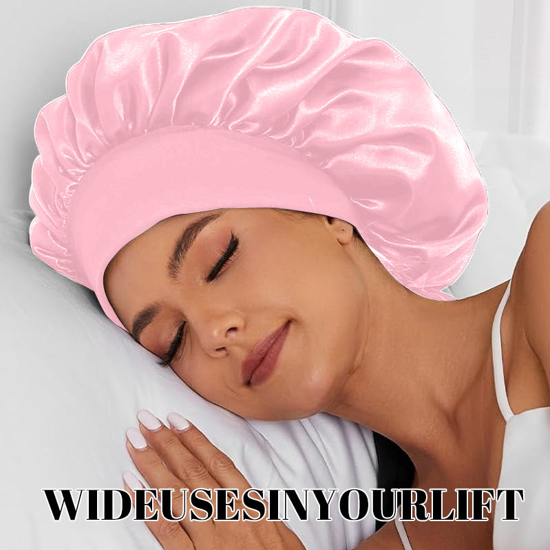 Bow Stretch Wide Brim Floppy Sleeping Hat