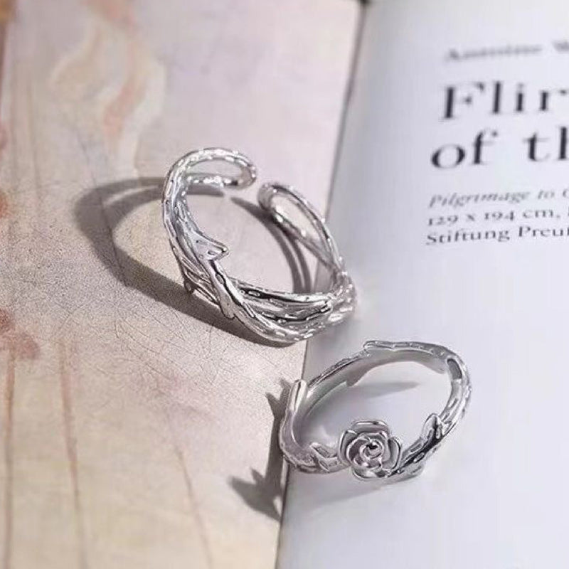 Thorn & Rose Couple Rings