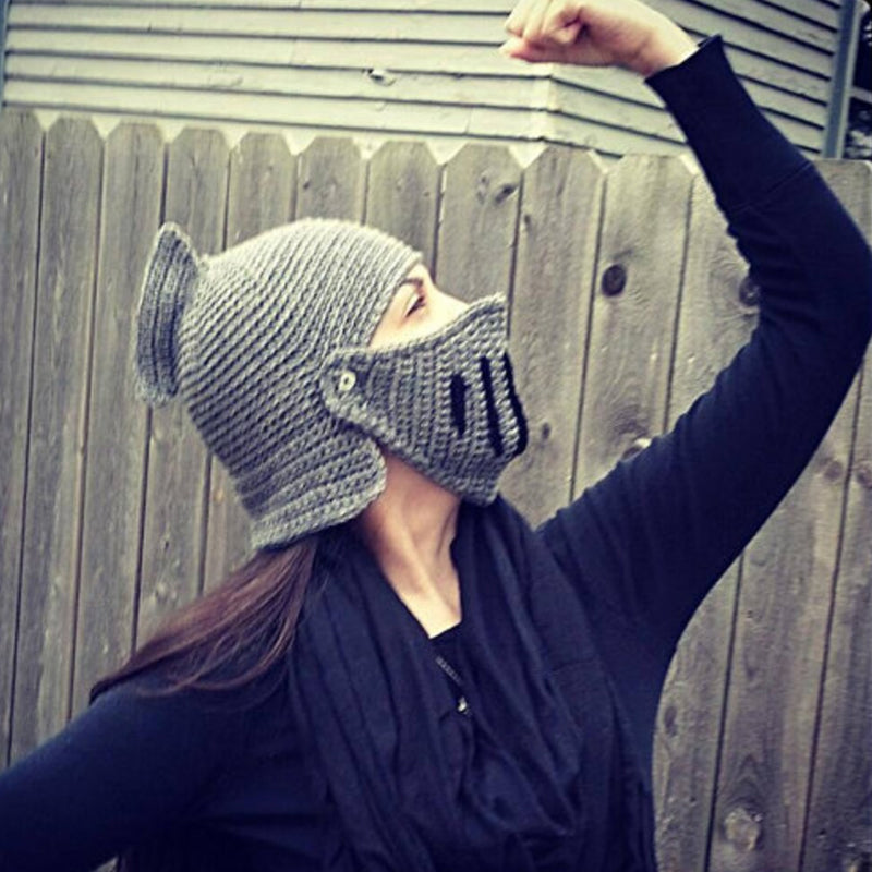 Hand-knitted Knight Hat