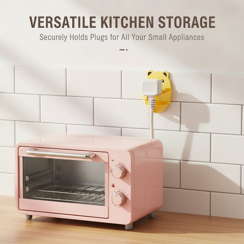 Strong Adhesive Wall Plug & Cord Organizer