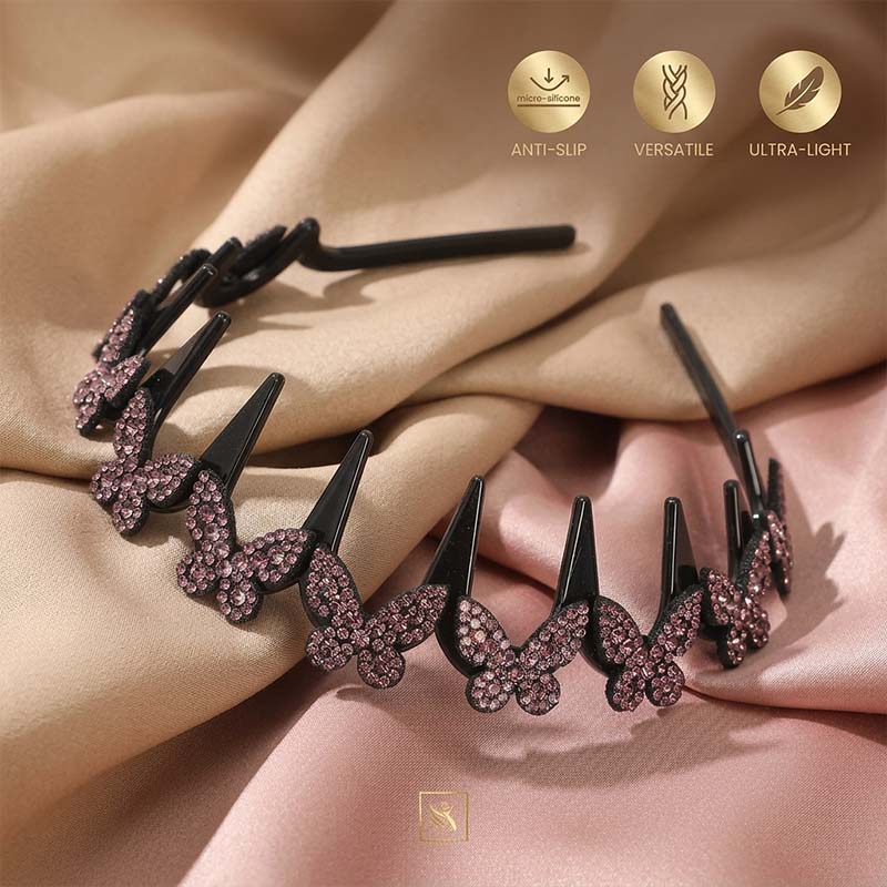 Crystal butterfly headband