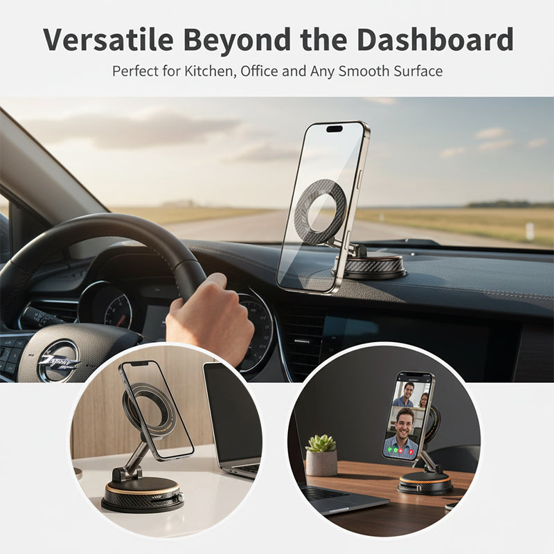 FlexiLock 1080° Magnetic Vacuum Car Phone Mount