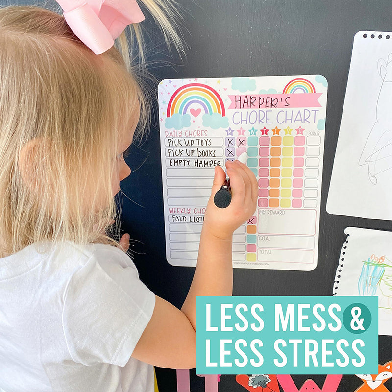 Children's Chore Chart Fridge Magnets