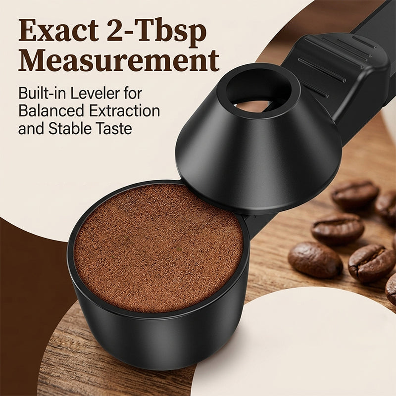 3-in-1 Coffee Measuring Spoon with Funnel & Leveler