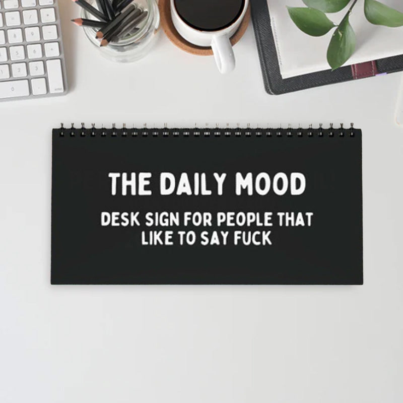 The Daily Mood Desk Sign