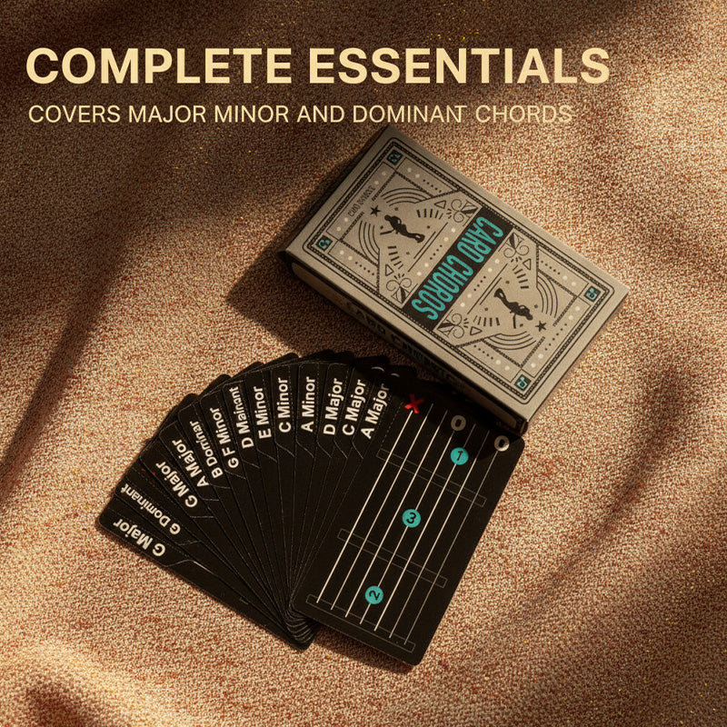 Guitar Chord Learning Cards for Beginners