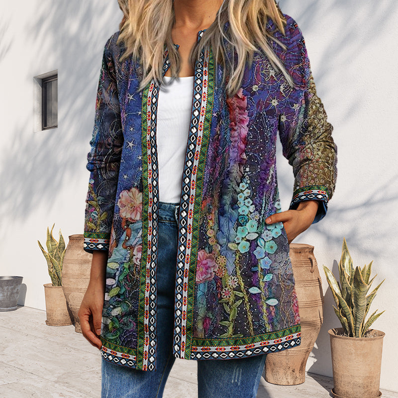 Women's Casual Floral Print Jacket