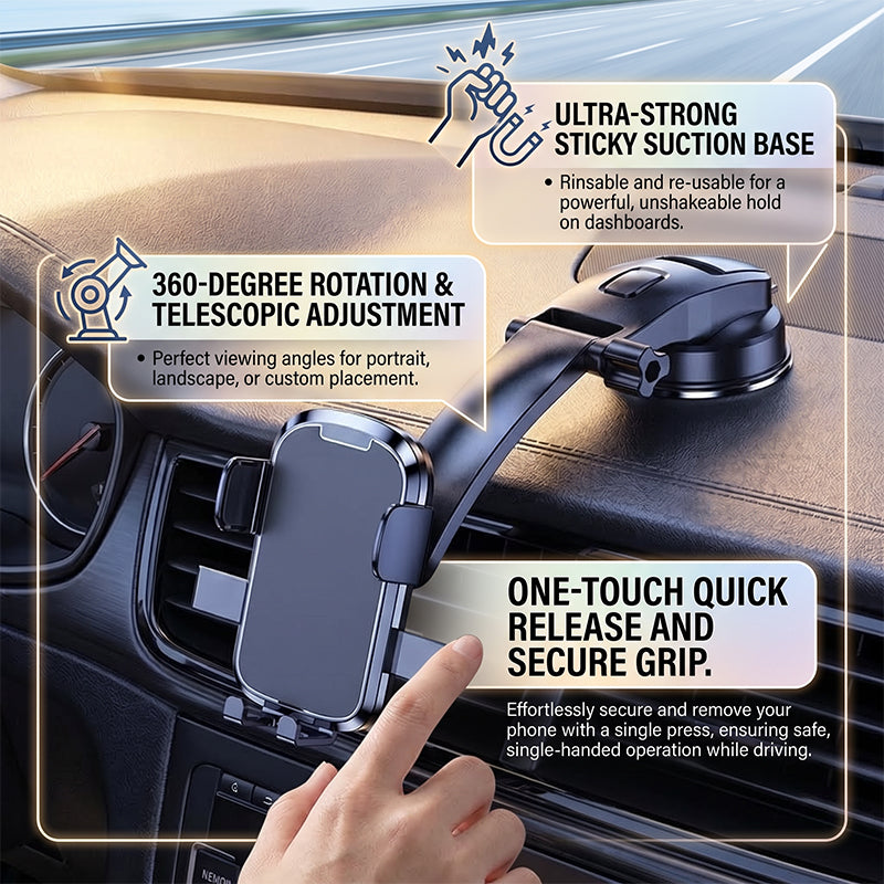 Waterfall Suction Car Mount
