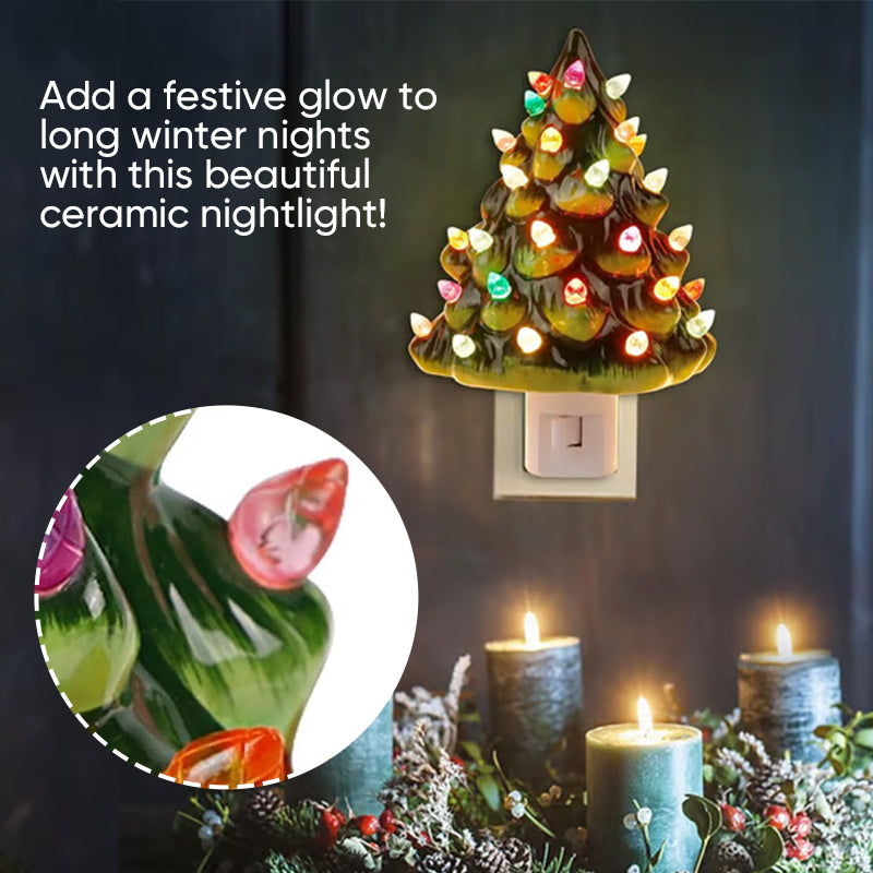 Ceramic Christmas Tree Night Light