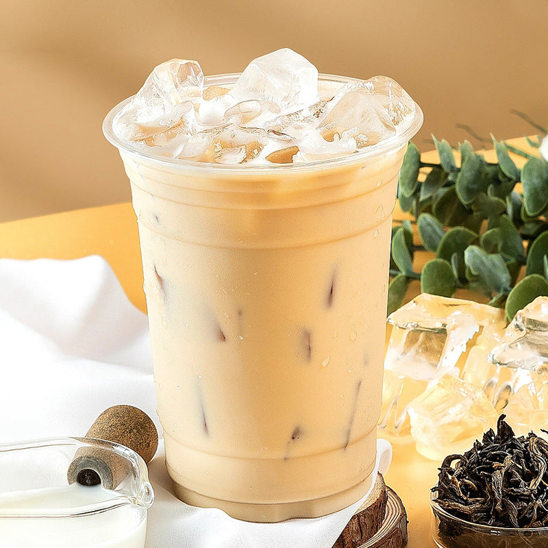Clear Plastic Cups with Flat Lids