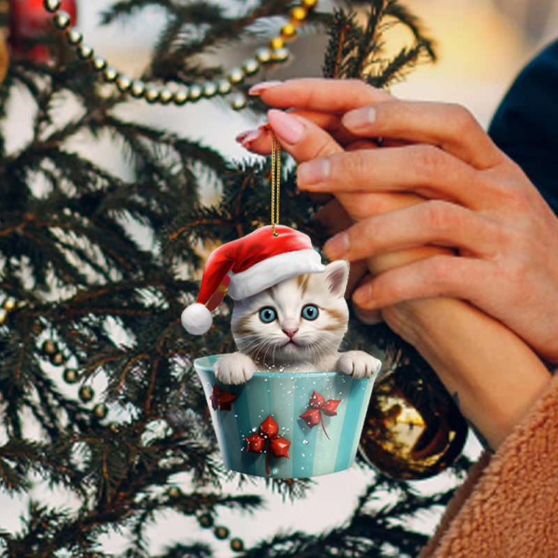 Christmas Cat Pendant