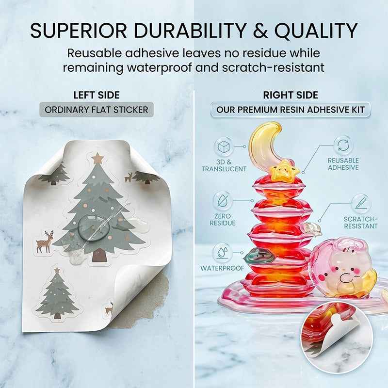 3D Relief Puffy Stickers