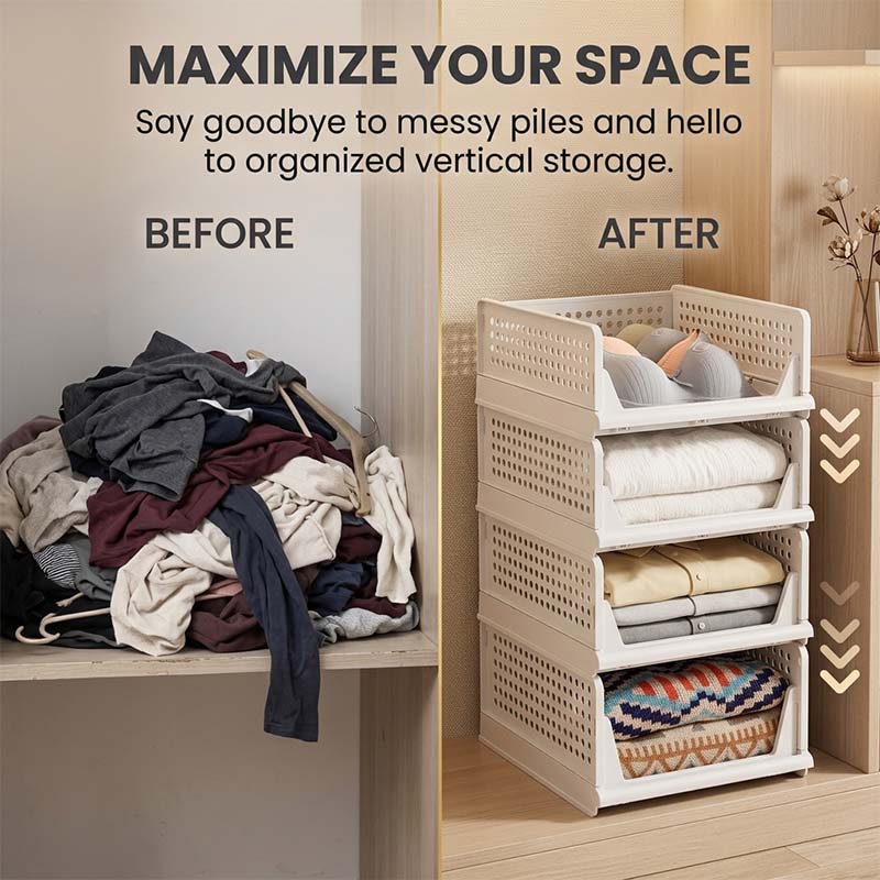Foldable Drawer Storage Organizer