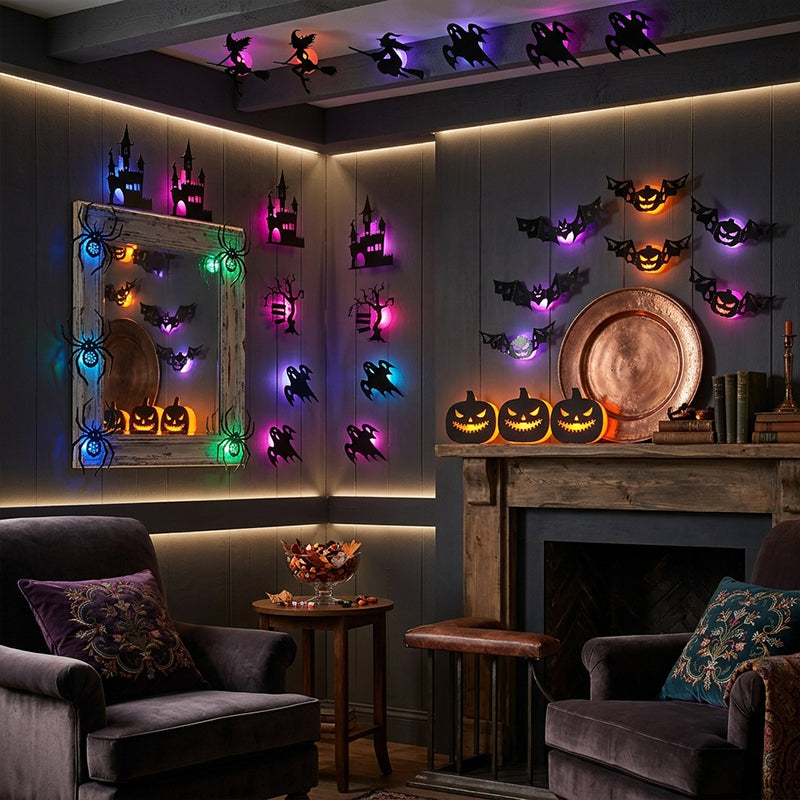 3D Halloween Hollow-Out Wall Stickers