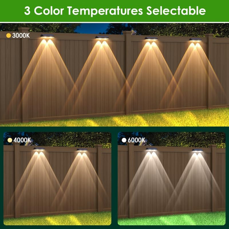 Outdoor Solar Fence Lights