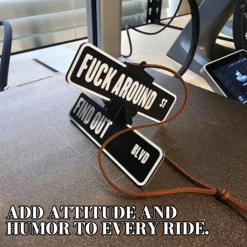 Funny Street Warning Sign Hanger