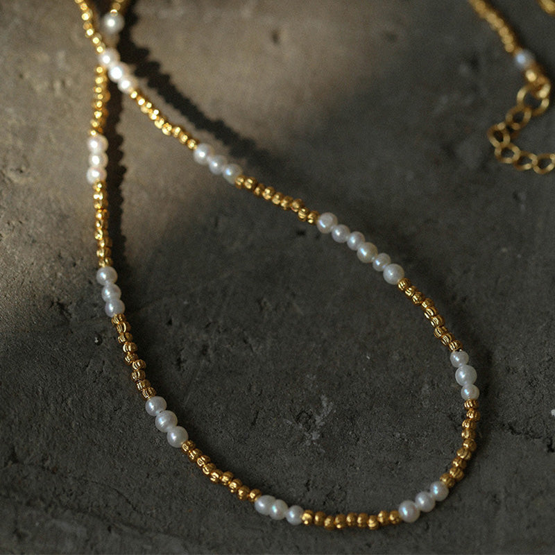 Twilight Golden Beans Necklace