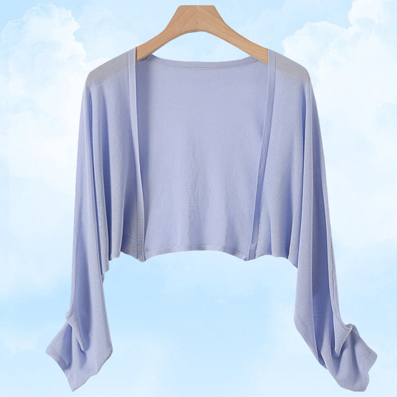 Summer Linen Buttonless Cardigan