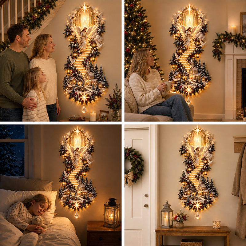 Jesus Light of Heaven Christmas Wall Hanging