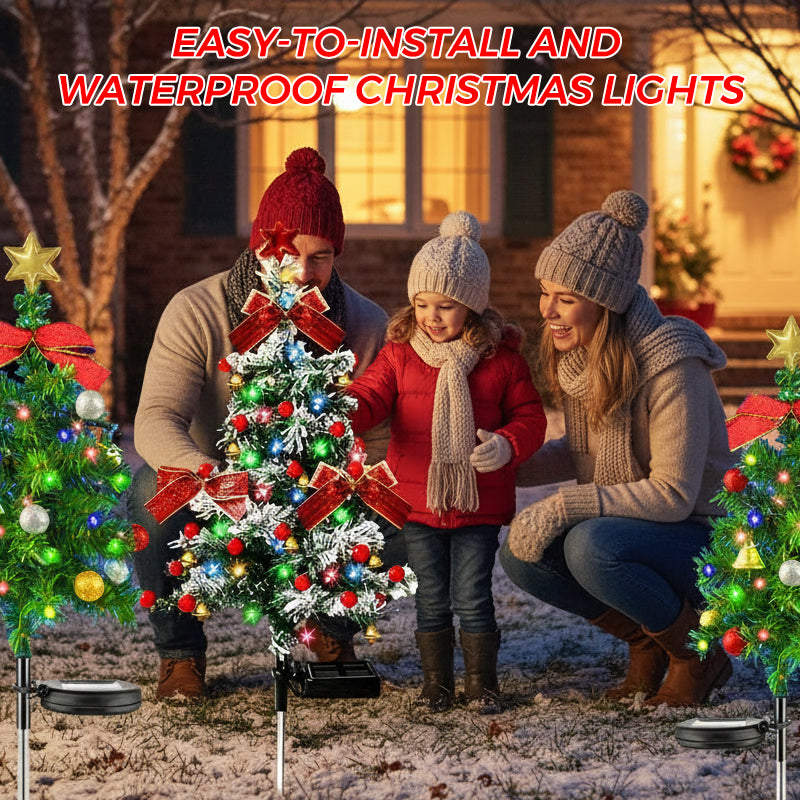 Bowknot Christmas Tree Ground Stake Light
