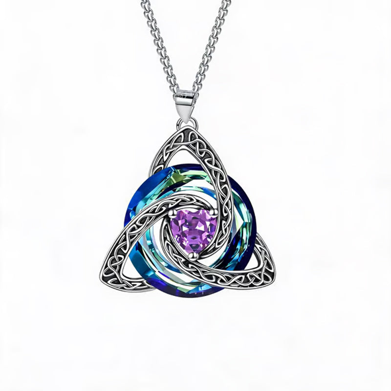 12-Month Celtic Birthstone Necklace