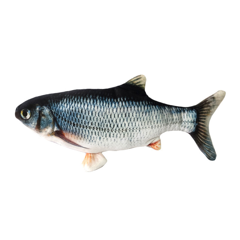 Plush Simulation USB Charging Cat Fish Toy