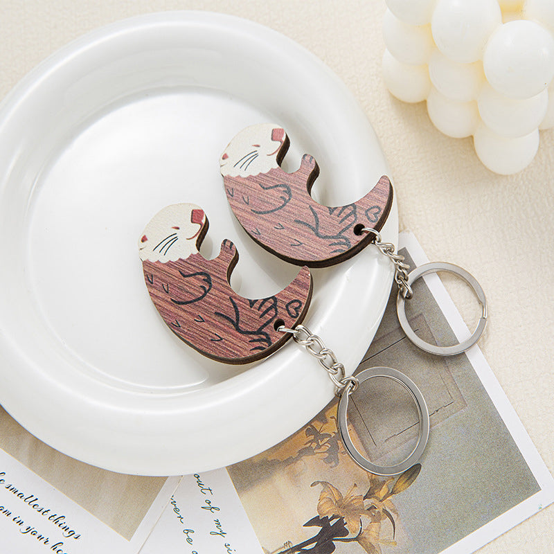Lovers Otter Keychain