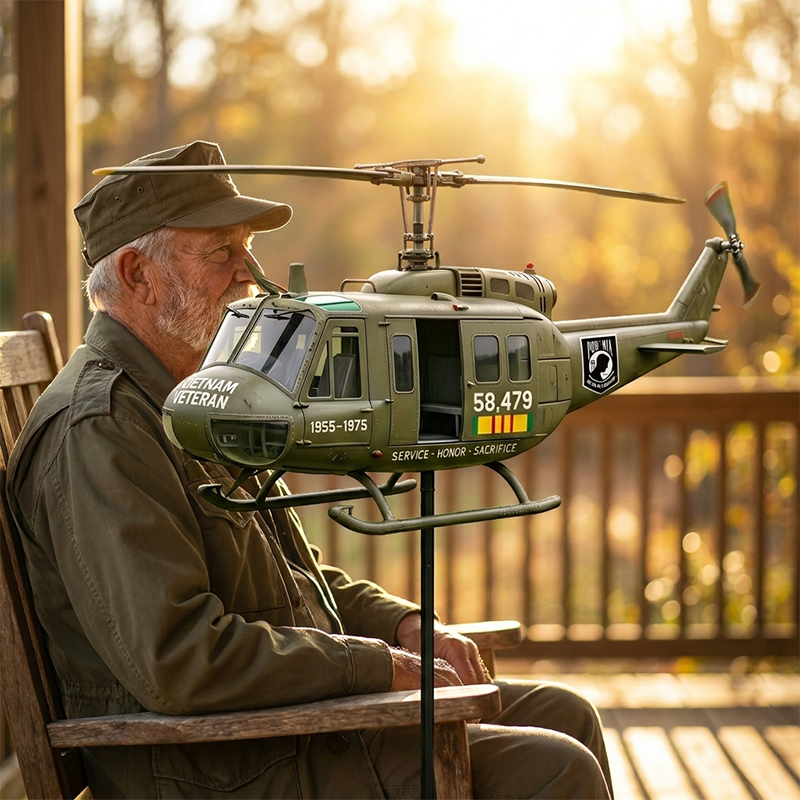 UH-1 Helicopter Wind Spinner