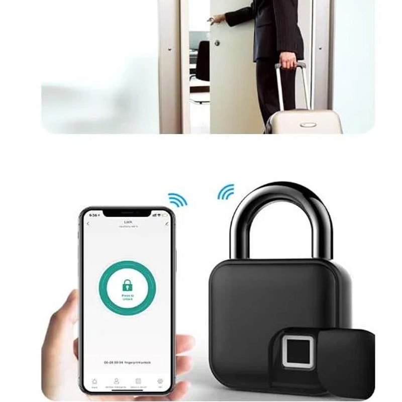 Smart Biometric Hidden Bluetooth Fingerprint Padlock