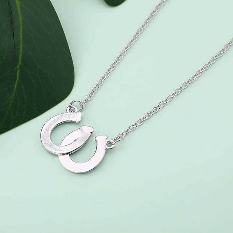 Double Horseshoe Necklace