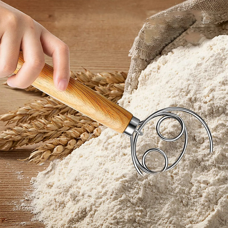 Oak Handle Flour Mixer