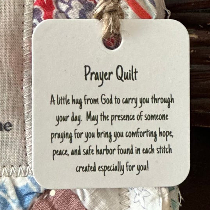 Prayer Quilt with cross inside