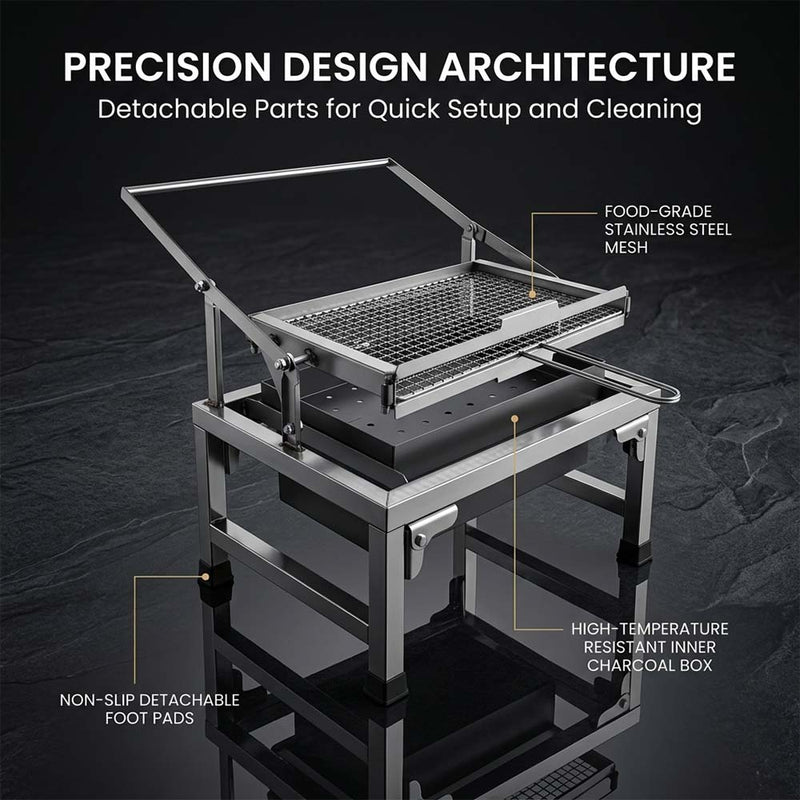 Portable Stainless Steel BBQ Grill