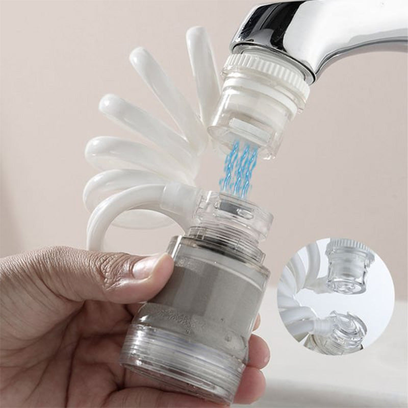 Universal retractable extension faucet