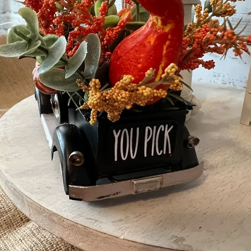 Spring Summer Large Rustic Farmhouse Truck