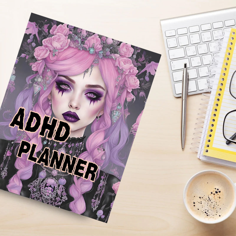 Pastel Goth ADHD Planner